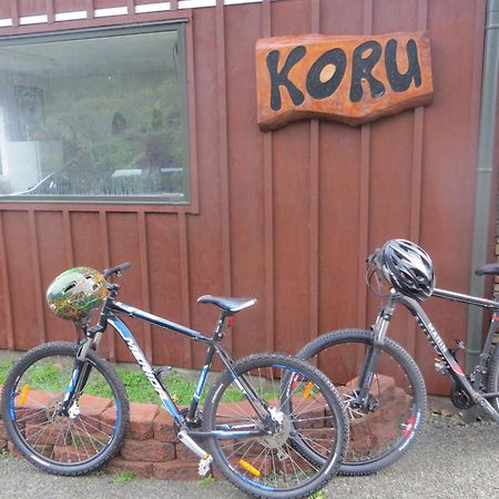 Koru Beachfront Holiday Cabins & Hot Tub Barrytown Exterior foto